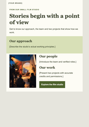 Meet the people behind the frame email design preview