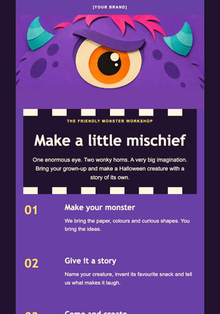 Make a little Halloween mischief email design preview