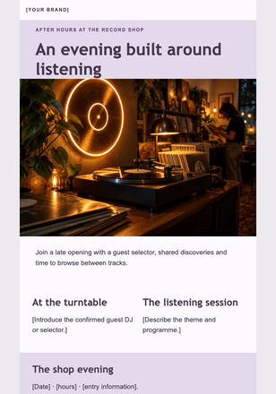 Stay for the next side email design preview
