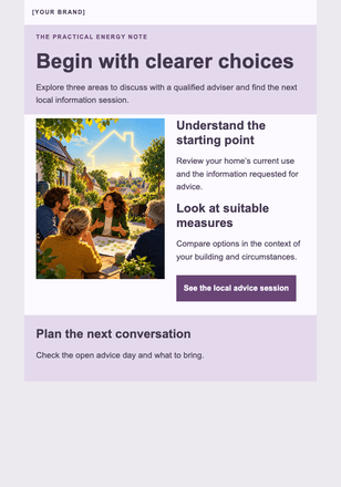 A shared goal for the neighbourhood email design preview