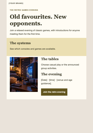 Another round of the classics email design preview