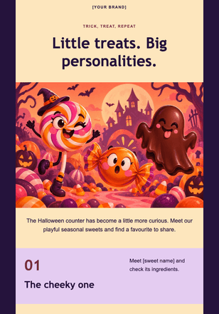 The very silly sweet shop email design preview