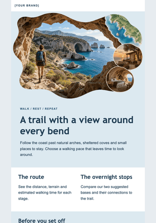 Through the coastal arch email design preview