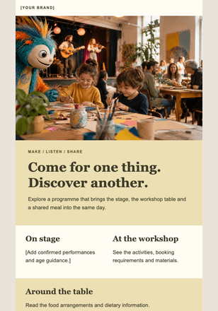A family day at the culture centre email design preview