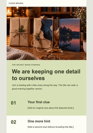 A reading with a little mystery email design preview