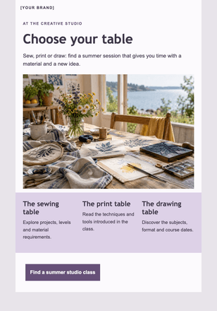 A summer with something to make email design preview