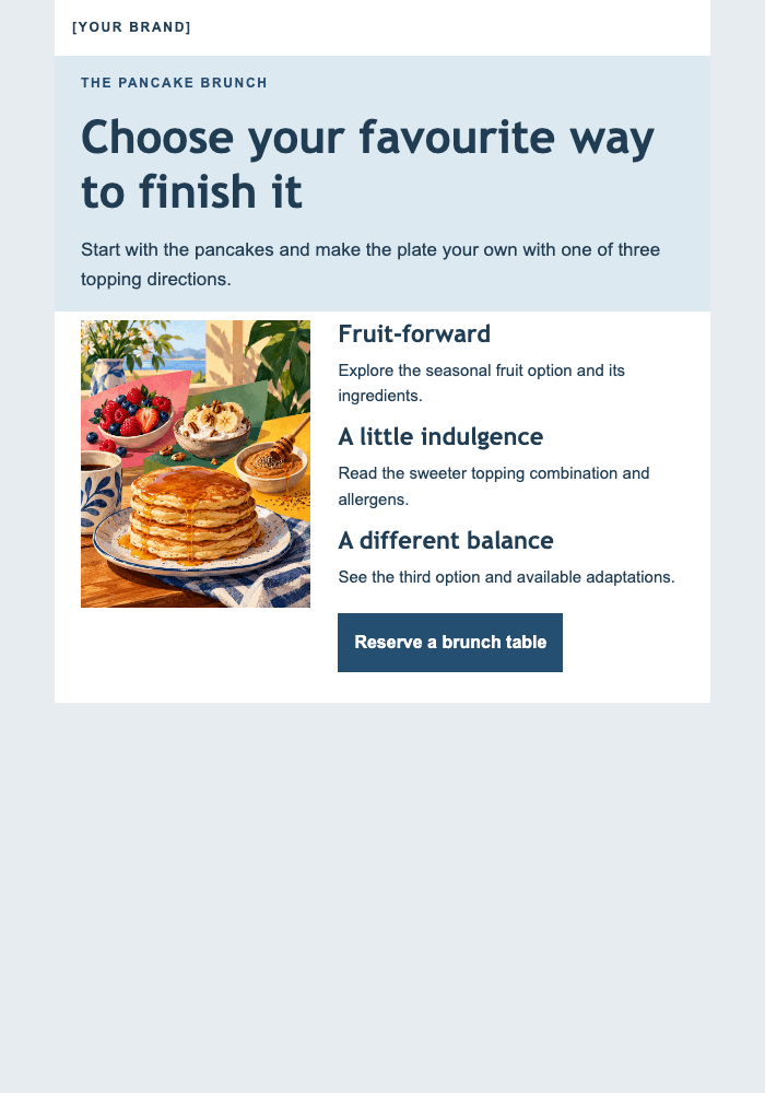 A good stack for a slow morning email design preview