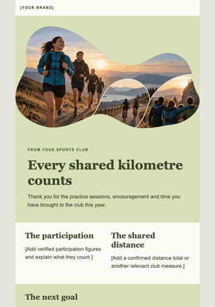 A year of moving together email design preview