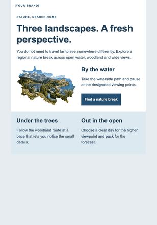 Closer to the wild email design preview