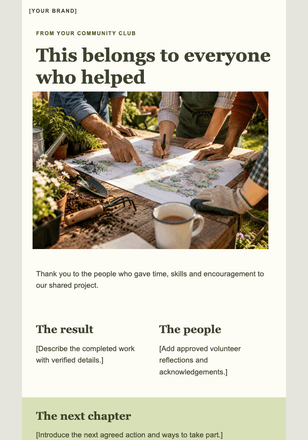 Look what we made happen together email design preview