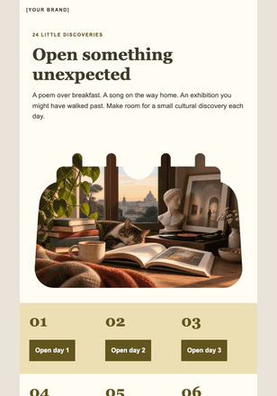Small doors into culture email design preview
