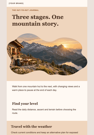 Above the everyday email design preview