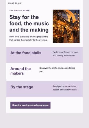 As the market lights come on email design preview