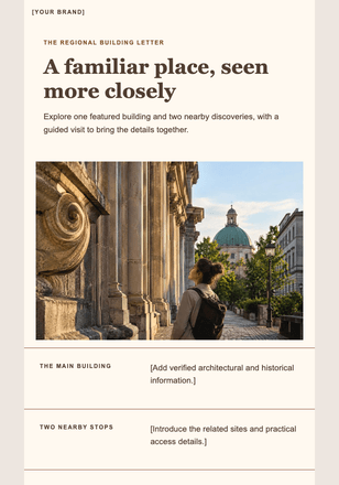 Architecture close to home email design preview
