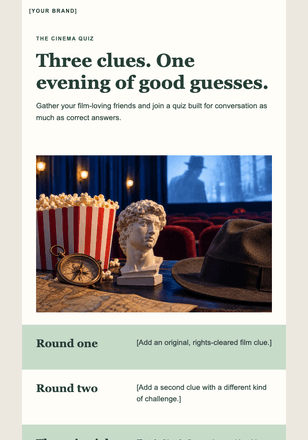 Know the film? email design preview