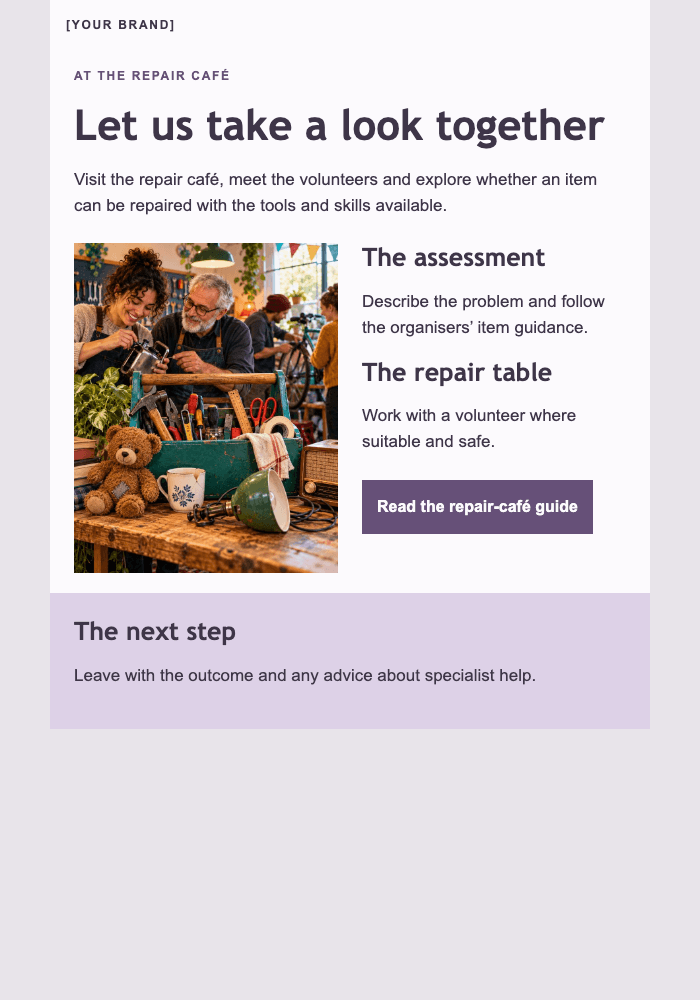 Bring the thing you would like to keep email design preview