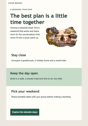 Meet me by the lake email design preview