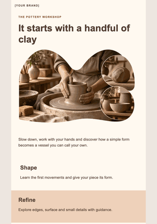 From clay to something yours email design preview