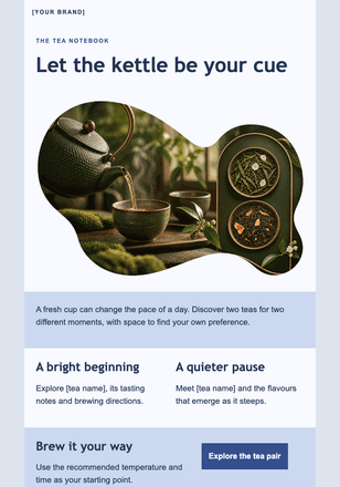 Two moments for yourself email design preview