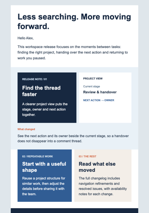 Product Changelog Digest email design preview