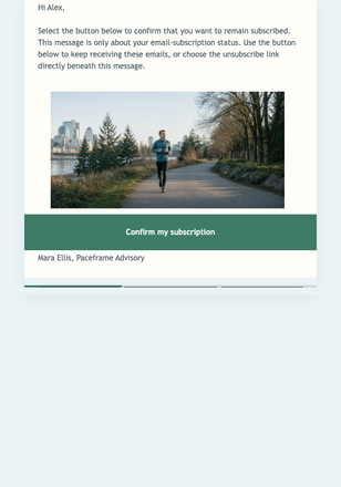 Keep Your Momentum Notes Active email design preview