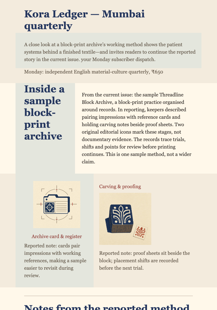 Craft Archive Case Study email design preview