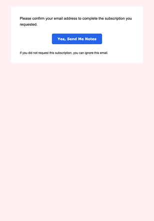 Creator Note — Formal email design preview