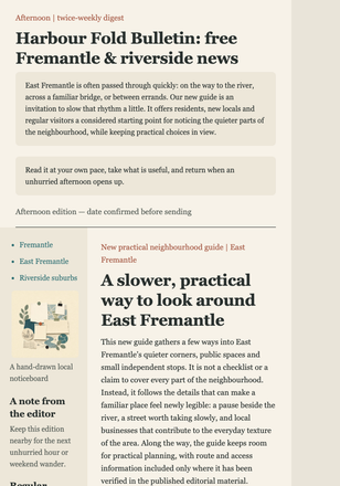 Afternoon Local Guide Digest email design preview