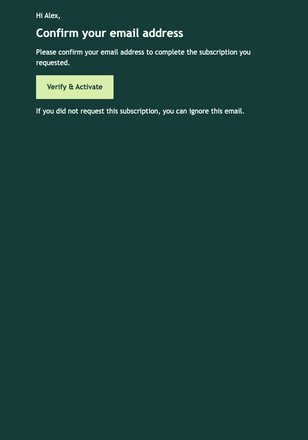 Technical Verification — Warm email design preview