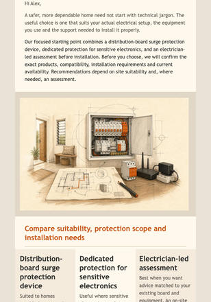 Home Protection Picks email design preview