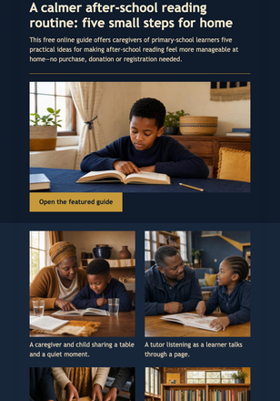 Community Learning Guide Bulletin email design preview