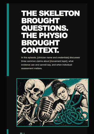 Movement Myths at the Microphone email design preview
