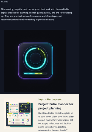 Late Shift Workflow Picks email design preview