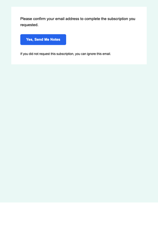 Creator Note — Compact email design preview