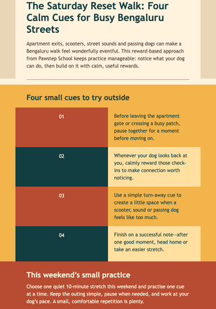 Saturday Reset Walk Guide email design preview