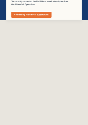 Field Notes Subscription Confirmation email design preview