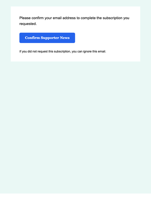 Supporter News — Compact email design preview