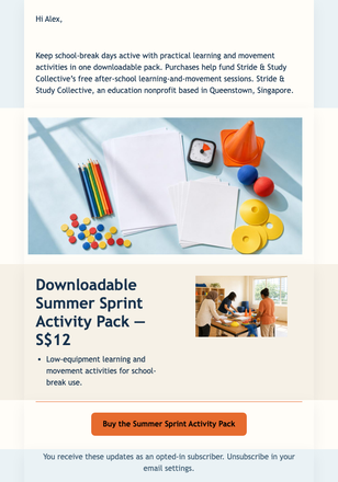 Thursday Sprint Sale email design preview