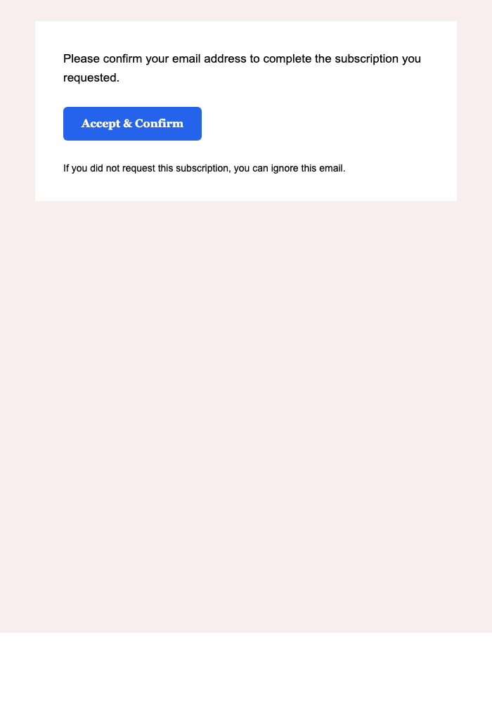 Reserved Edition — Detailed email design preview