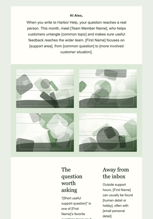 Meet the Person Behind Support email design preview