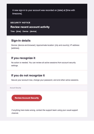 A Security Notice You Can Verify — IT Service Providers & MSPs email design preview