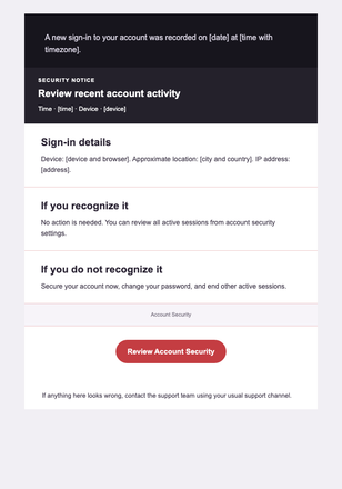 A Security Notice You Can Verify — IT Service Providers & MSPs email design preview