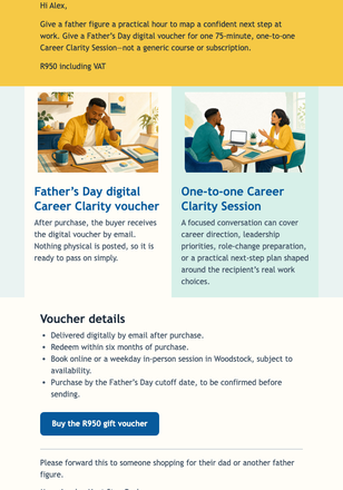 Father's Day Career Gift email design preview