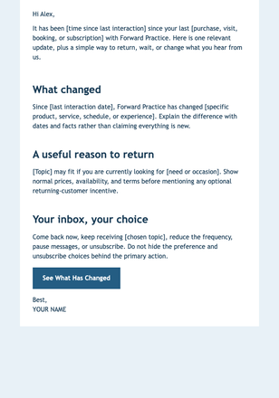 A Gentle Check-In — Business, Career, and Fitness Coaches email design preview