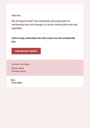 Member Updates — Minimal email design preview