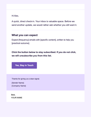 Inbox Space Check — Clear email design preview
