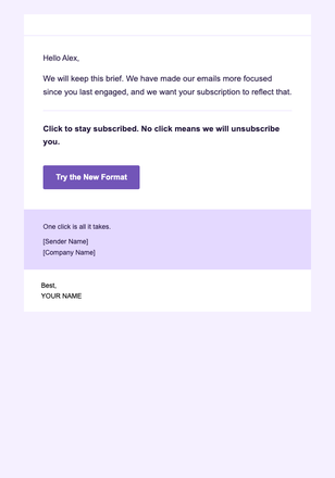 What Changed — Minimal email design preview