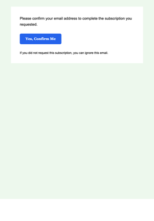 One-Click Confirmation — Compact email design preview