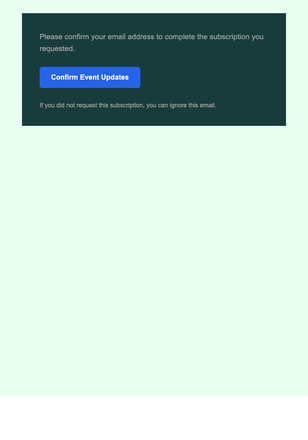 Event Updates — Compact email design preview