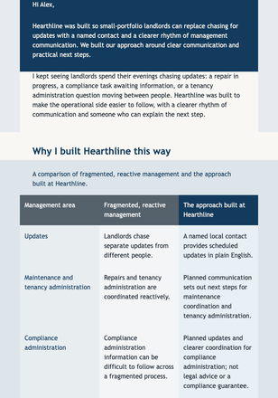 Founder Method for Better Property Management email design preview